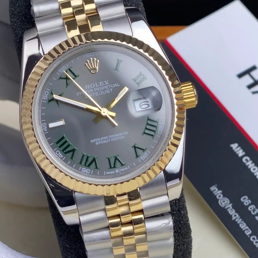 Rolex Date Just Wimbledon 36 Doré Femmes
