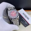 Rolex Date Just Argenté Rouge Femmes