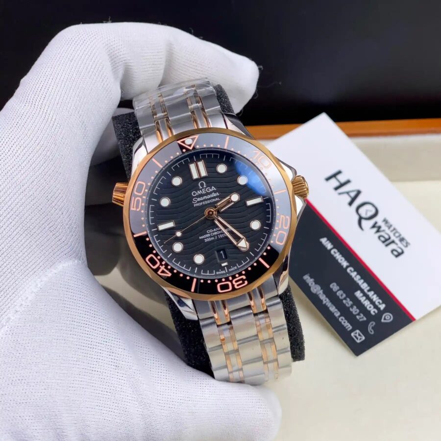 Omega Seamaster Rose Noir Hommes