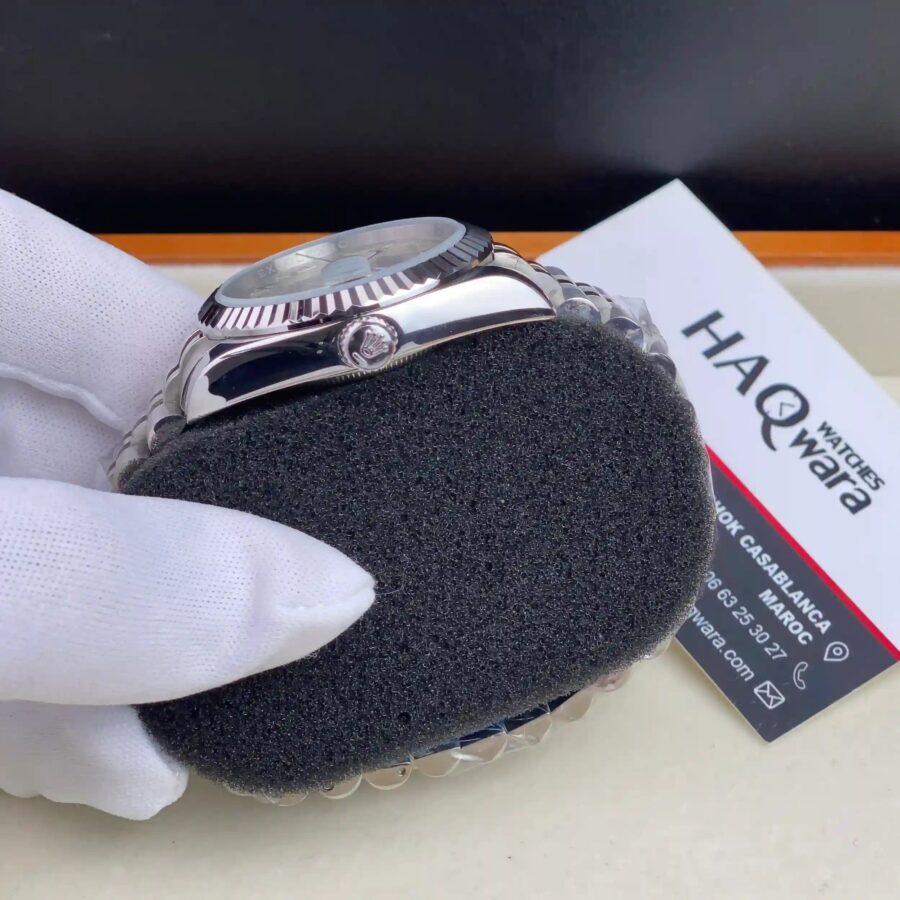 Rolex Date Just Argenté Jubilee Femmes