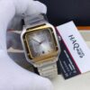 Cartier Santos Argenté Doré Gris Automatique Hommes