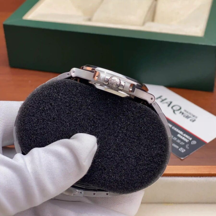 Patek Philippe Nautilus Argenté Noir Hommes