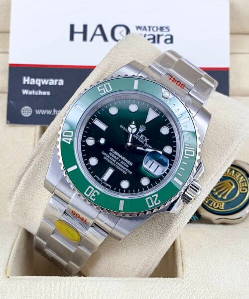 Sbmariner Argente Vert Swiss