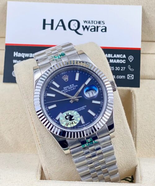 Date just A+ Argente Bleu 41 Hommes