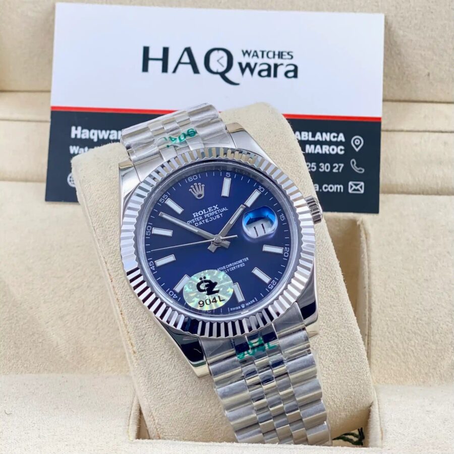 Date just A+ Argente Bleu 41 Hommes