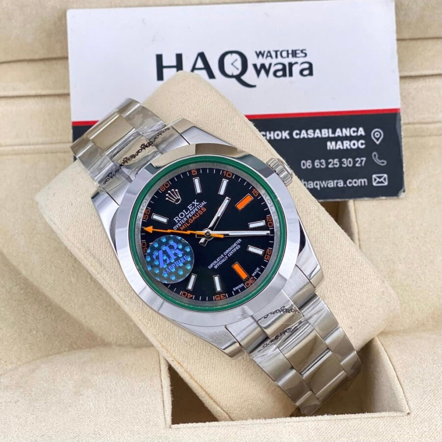 Rolex Milgauss Argenté Noir