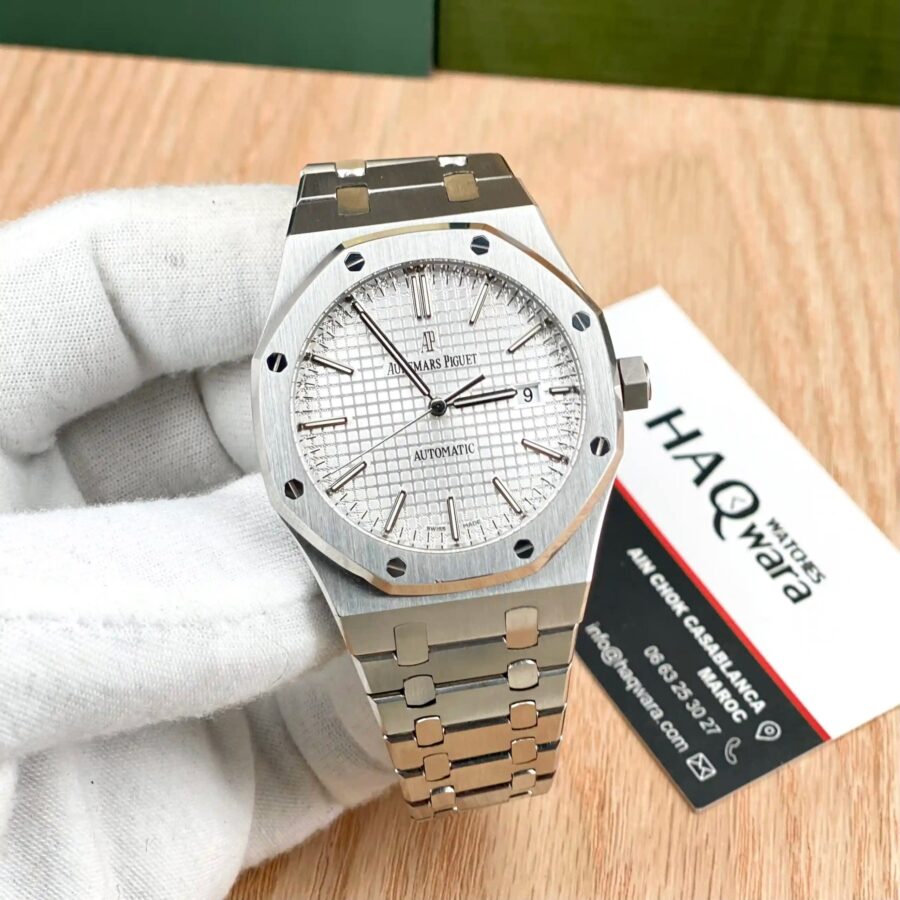 AP Royal Oak 41 Argenté Blanc | 3120 Suiss