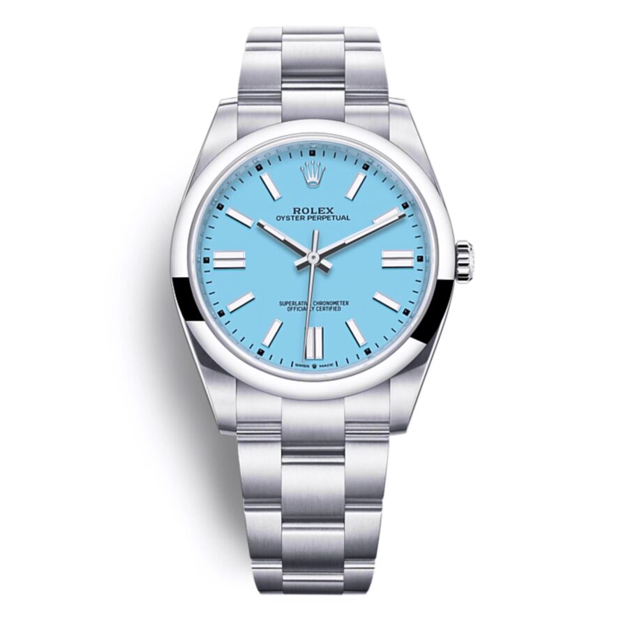 FullSizeRender_dcb88a7f-a52f-44cd-b6f0-882e051a3341 Oyster Perpetual 41 Argenté Bleu Ciel