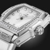 IMG-0157 Hublot Classique Fusion Argenté Blanc & Piers Femmes