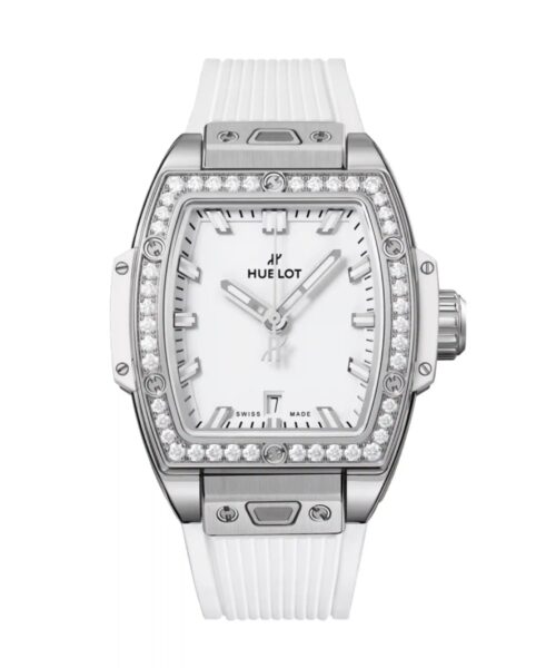 Hublot Classique Fusion Argenté Blanc & Piers Femmes