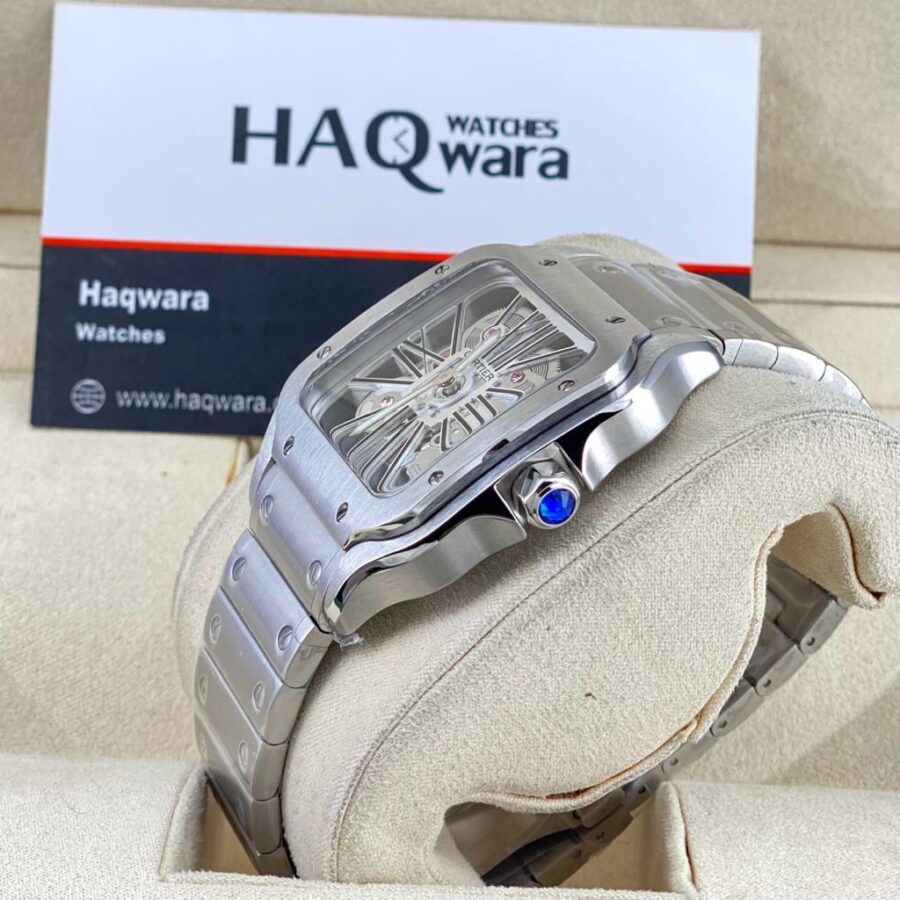 Cartier Santos Skeleton Argenté