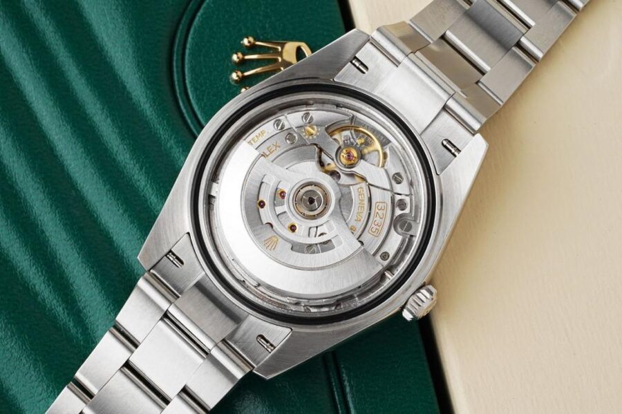 Date just Argente Jubilee Bleu 3235 Swiss