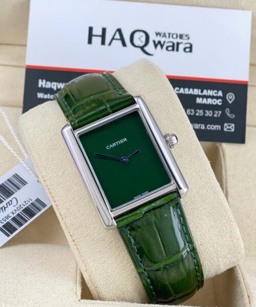 Cartier Tank Vert pour Femmes