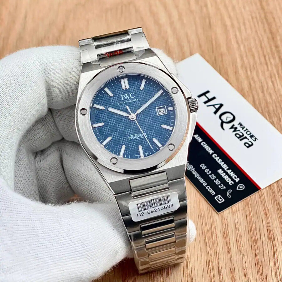 IMG-2650 IWC INGENIEUR Argenté Bleu Automatique