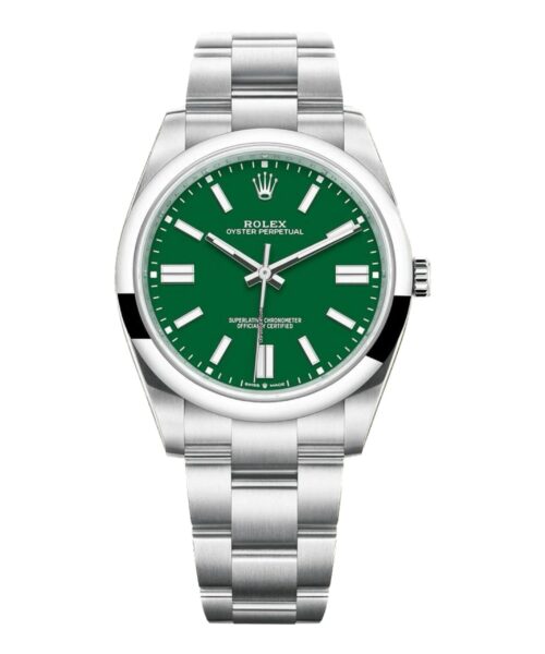 IMG-3609 Oyster Perpetual 41 Argenté Verte