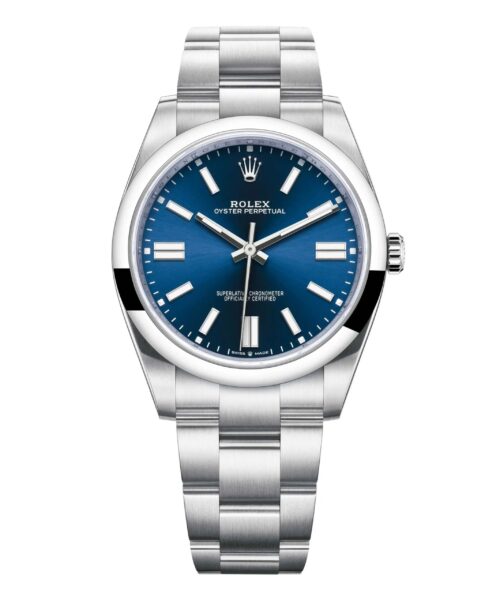 IMG-3611 Oyster Perpetual 41 Argenté Bleu