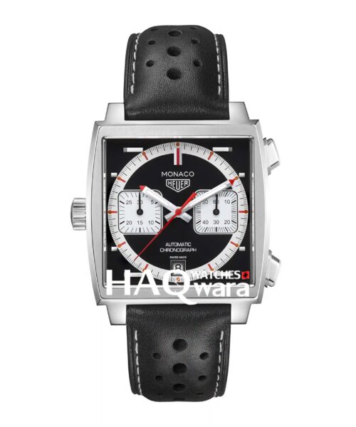 Tag Monaco Argenté Noir Panda