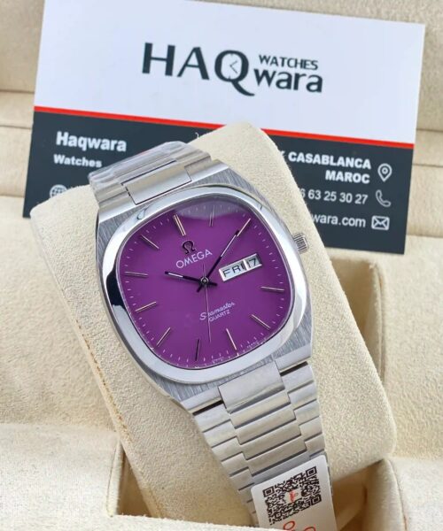 IMG-5267 Omega Seamastr Day-Date Argenté Violet