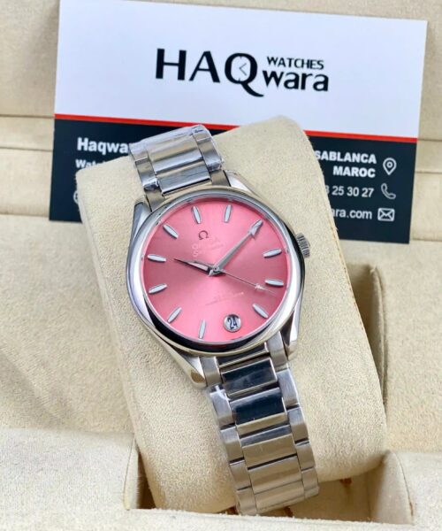 Omega Seamaster Aqua Terra Argenté Rose Femmes