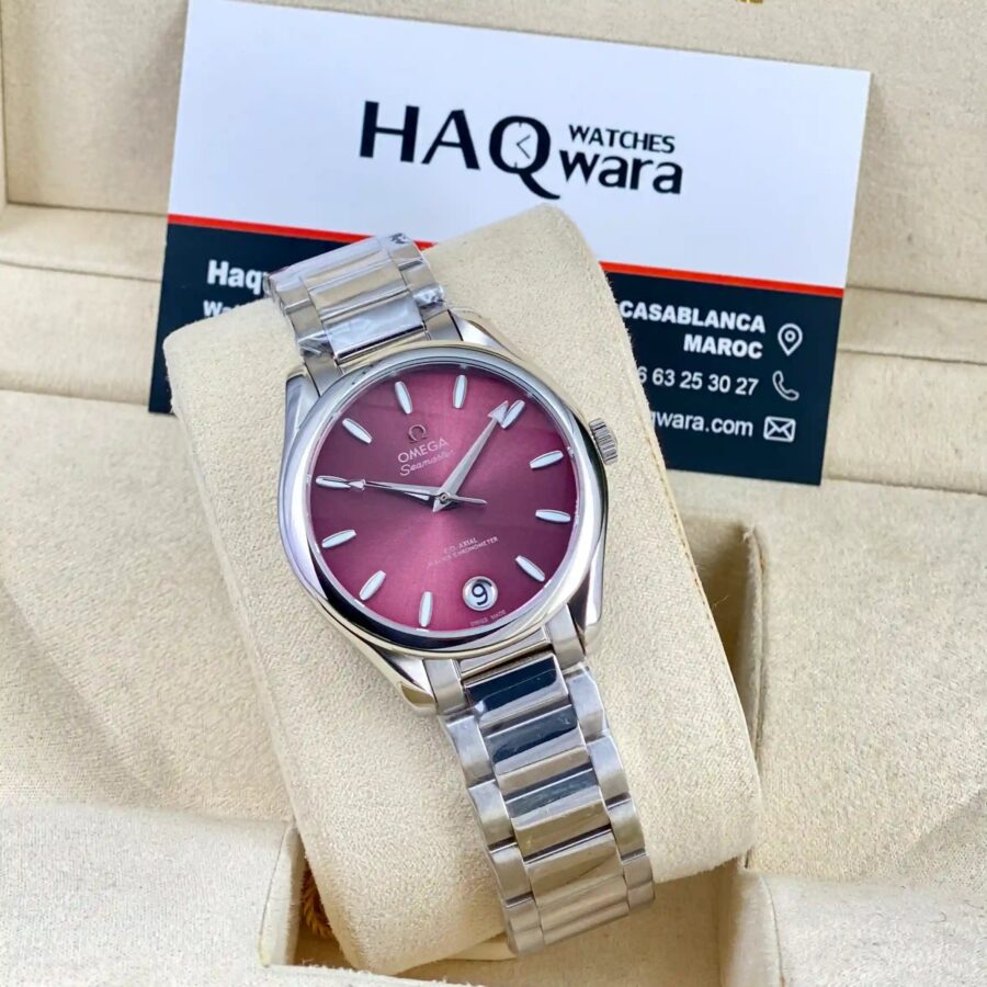 Omega Seamaster Aqua Terra Argenté Violet Femmes