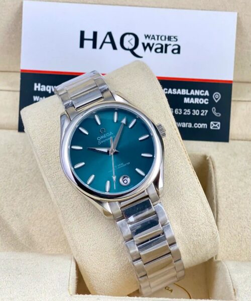 Omega Seamaster Aqua Terra Argenté Bleu Femmes