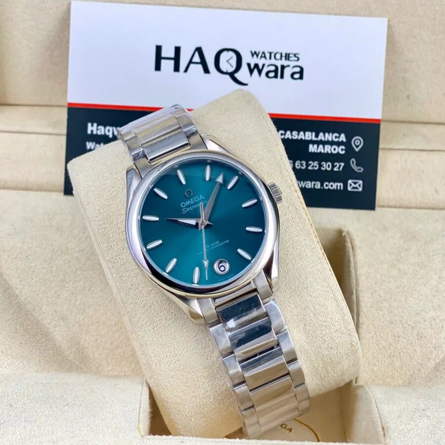 Omega Seamaster Aqua Terra Argenté Bleu Femmes
