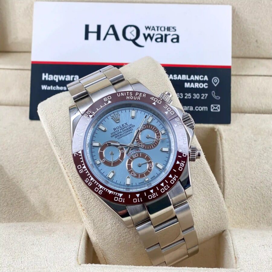 Daytona Argente Bleu Ciel Automatique