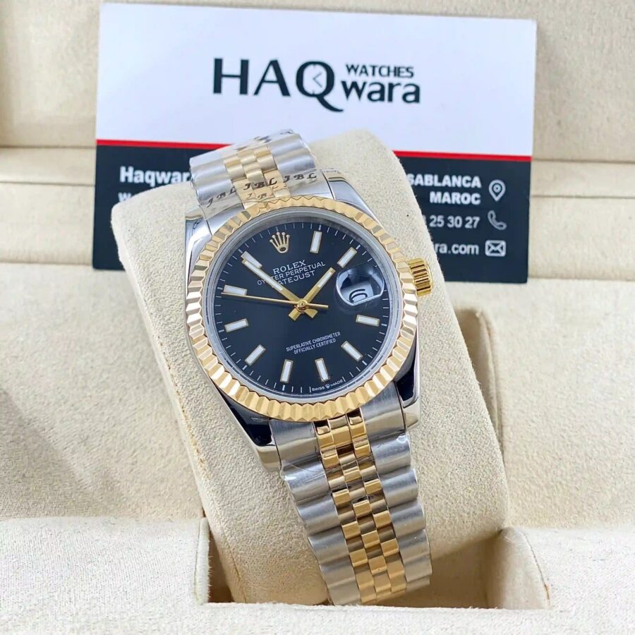 IMG-5919 Date Just Argenté Dore Noir Femmes