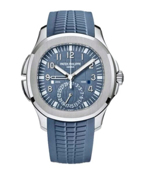 IMG-8604 Patek Philippe Gmt Argenté Bleu Ciel Silicone