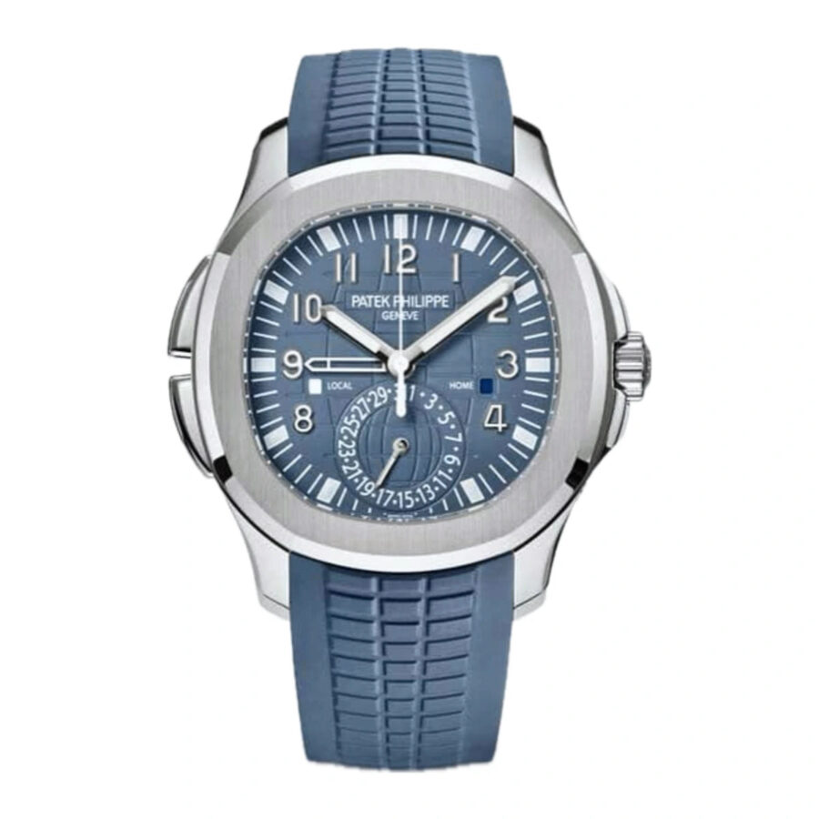 IMG-8604 Patek Philippe Gmt Argenté Bleu Ciel Silicone