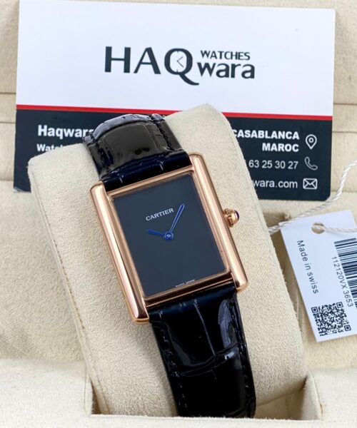 Cartier Tank Rose Noir pour Femmes