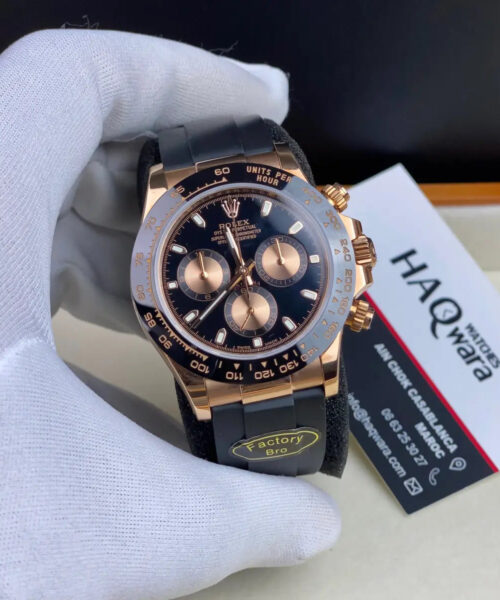 Daytona Rose Noir Rubber Suiss