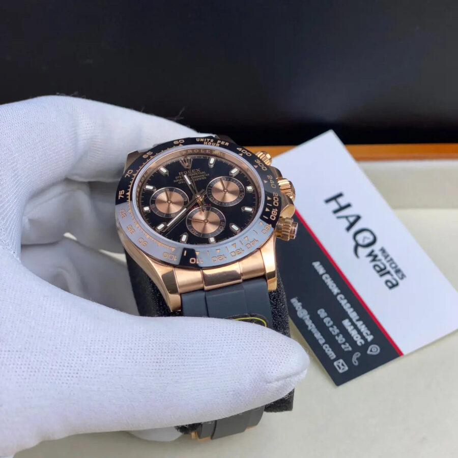 Daytona Rose Noir Rubber Suiss