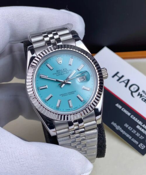 Date-just Argente Tiffany Hommes