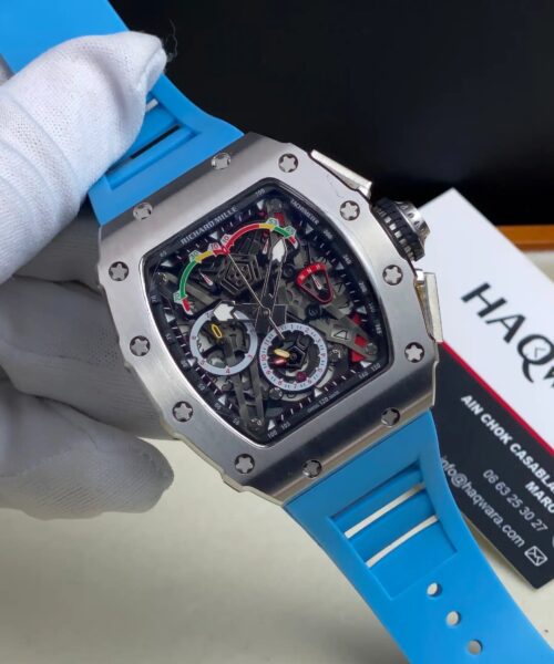 Richard mill RM50-04 Argenté Bleu Ciel Hommes