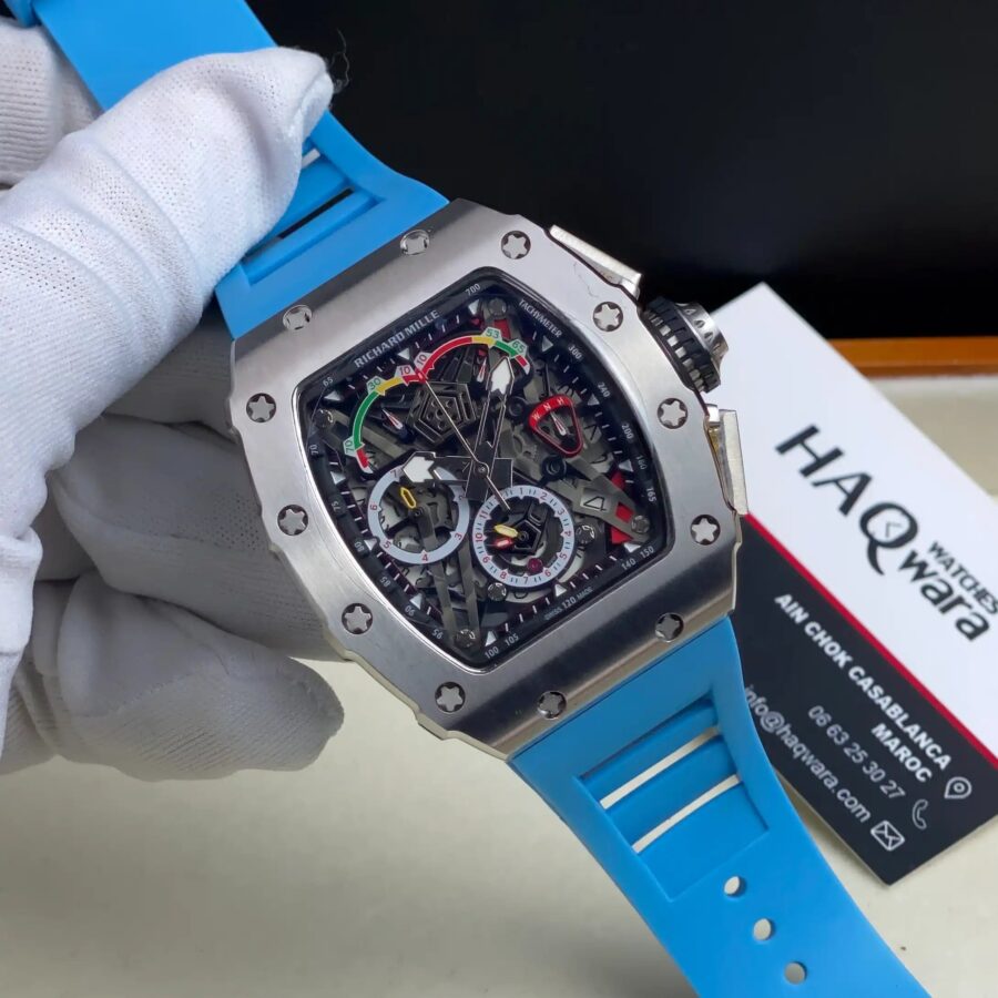 Richard mill RM50-04 Argenté Bleu Ciel Hommes