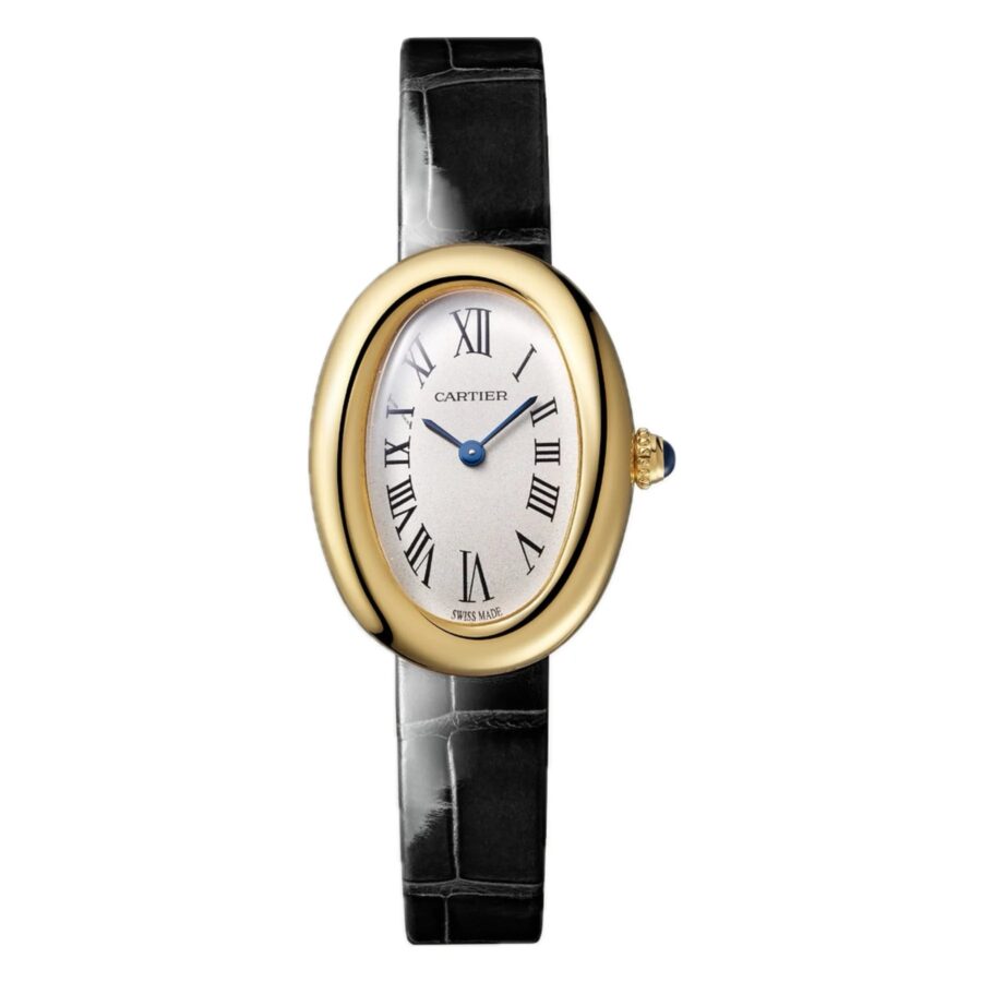 Cartier Baignoire Doré Cuire Noir Femmes