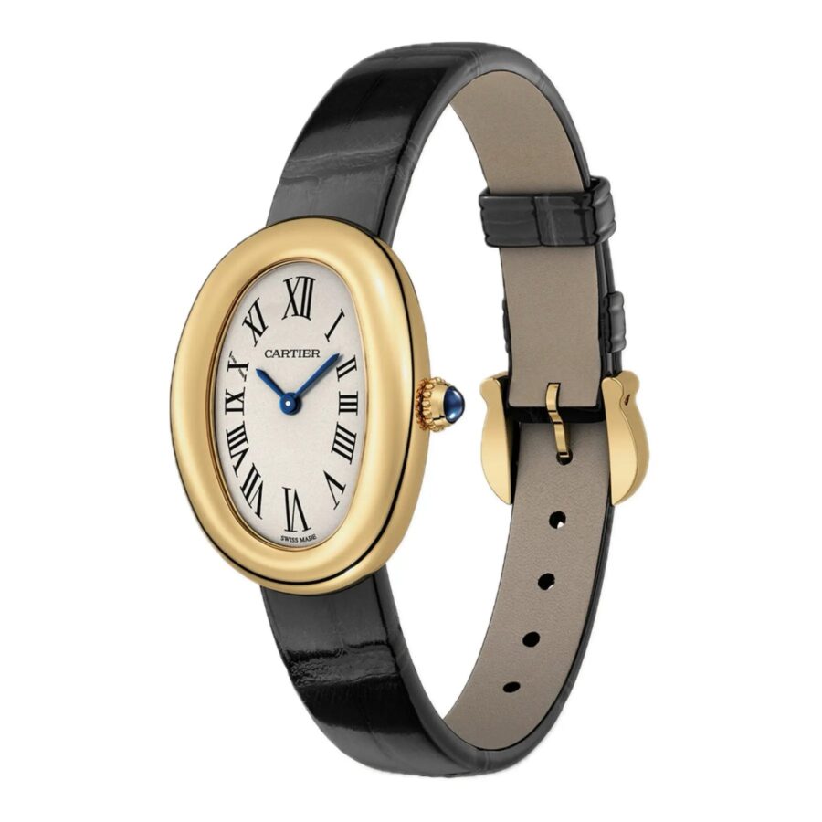 Cartier Baignoire Doré Cuire Noir Femmes