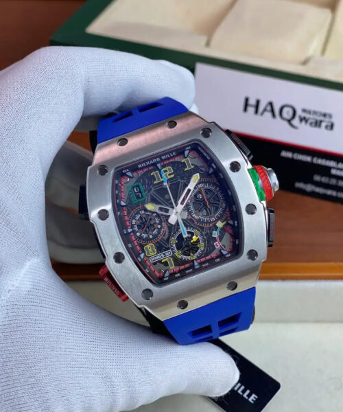 Richard mille RM 65-01 Argente Bleu Hommes