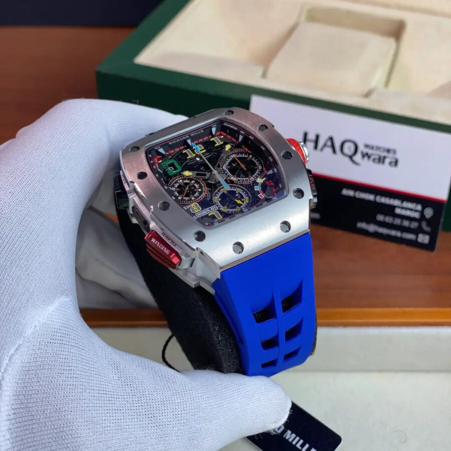 Richard mille RM 65-01 Argente Bleu Hommes