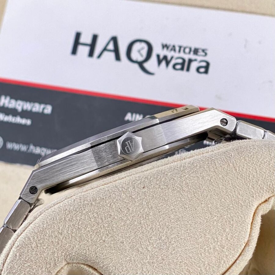 AP Royal Oak Extra Plate Argenté Bleu