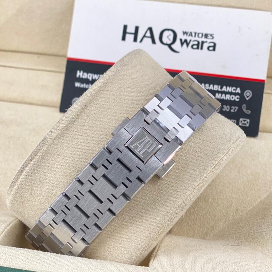 AP Royal Oak Extra Plate Argenté Bleu