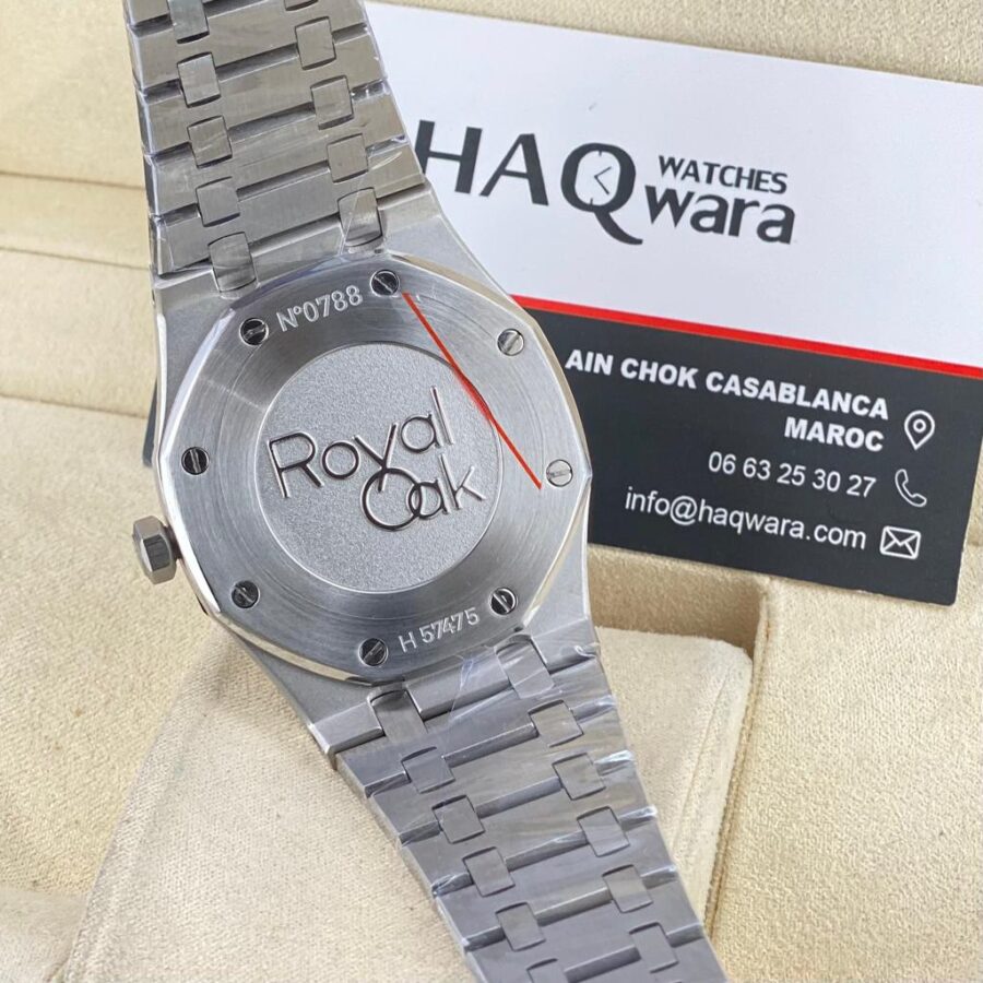 AP Royal Oak Extra Plate Argenté Bleu