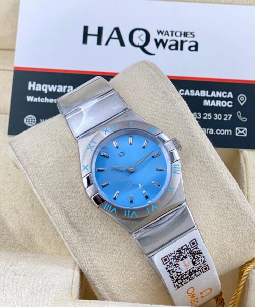 Oméga Constellation Argenté Bleu