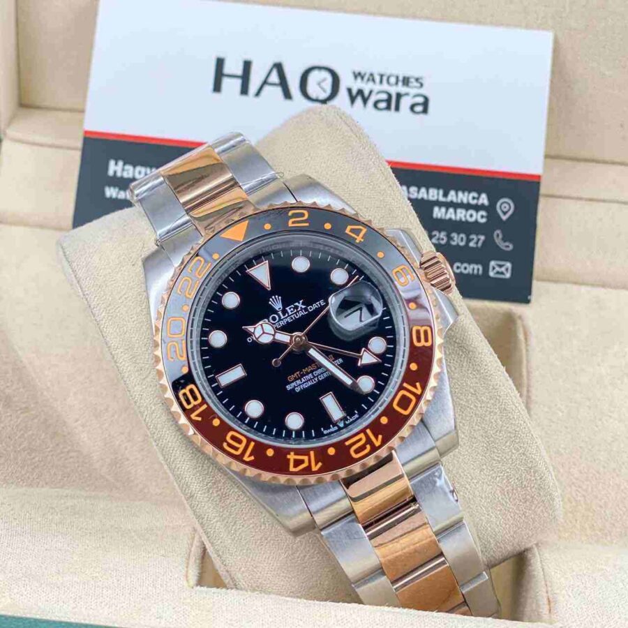 GMT Master Argenté Rose Pour Hommes