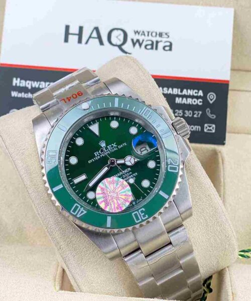 Submariner Hulk Argente Vert