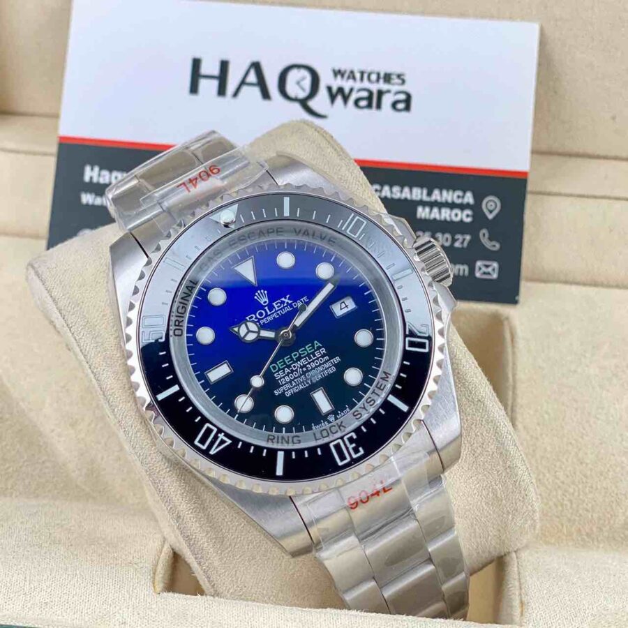 Sea Dweller Deepsea Argente Bleu Noir