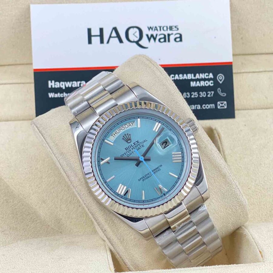 Day-date Bleu Ciel Pour Hommes