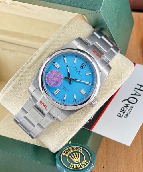 Oyster Perpetual 36 Argenté Bleu