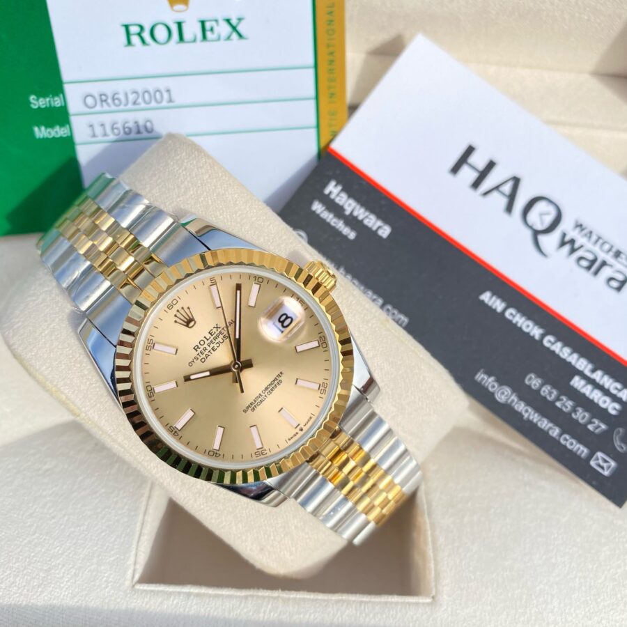 Date juste 36 Argenté Doré Classique- Femmes